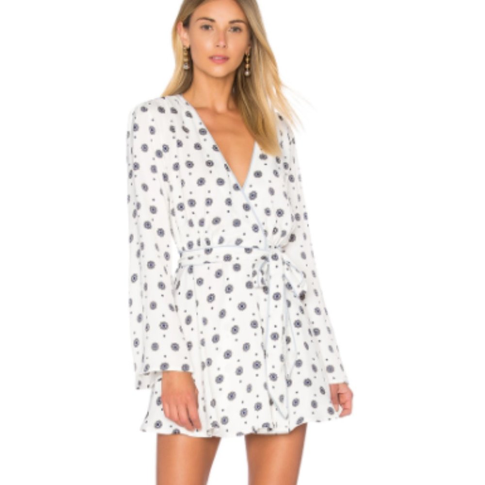 Revolve x L'Academie Mini Wrap Dress